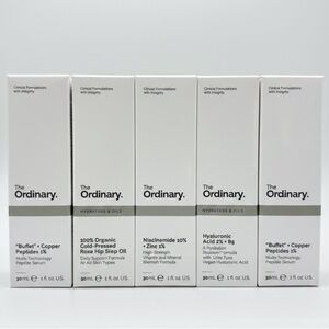 🆕 THE ORDINARY 5 PIECE SKINCARE SERUM SET OF 5 - SEALED